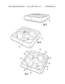 SERVING PLATTER HAVING DISPOSAL OPENING AND SHALLOW SEALING LID diagram and image