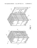 Crate for Holding and Displaying Products diagram and image