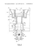 Bifurcated stem foam pump diagram and image