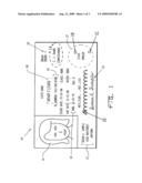 Identification Document with Document Specific Reduced Scale Printing diagram and image