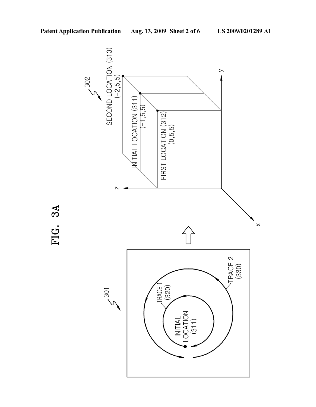 METHOD AND APPARATUS FOR INPUTTING THREE-DIMENSIONAL LOCATION - diagram, schematic, and image 03
