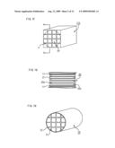 HONEYCOMB STRUCTURE, EXHAUST GAS PURIFYING APPARATUS AND METHOD FOR MANUFACTURING HONEYCOMB STRUCTURE diagram and image