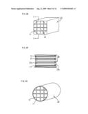 HONEYCOMB STRUCTURE, EXHAUST GAS PURIFYING APPARATUS AND METHOD FOR MANUFACTURING HONEYCOMB STRUCTURE diagram and image