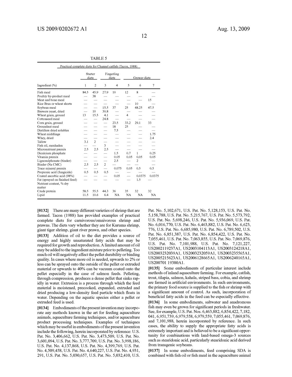 AQUACULTURE FEED, PRODUCTS, AND METHODS COMPRISING BENEFICIAL FATTY ACIDS - diagram, schematic, and image 13