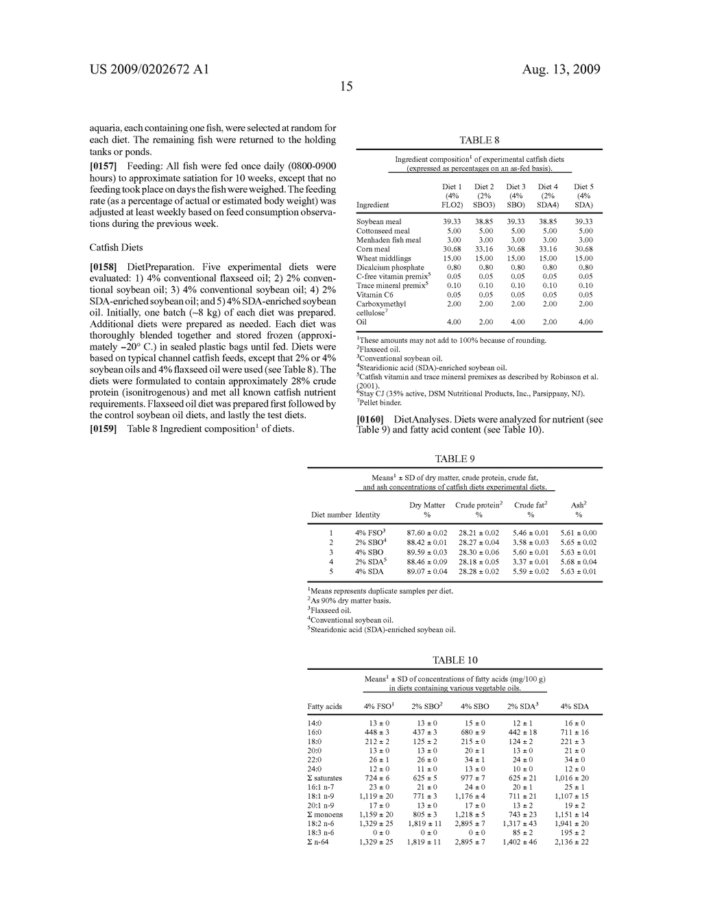 AQUACULTURE FEED, PRODUCTS, AND METHODS COMPRISING BENEFICIAL FATTY ACIDS - diagram, schematic, and image 16