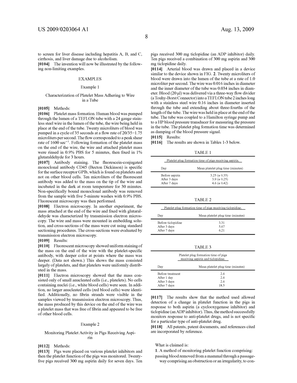 METHOD AND DEVICE FOR MONITORING PLATELET FUNCTION - diagram, schematic, and image 13