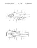 FLOATATION AID HAVING TWO INFLATABLE TUBULAR PARTS BRANCHING OFF FROM ONE INFLATABLE TUBULAR PART diagram and image