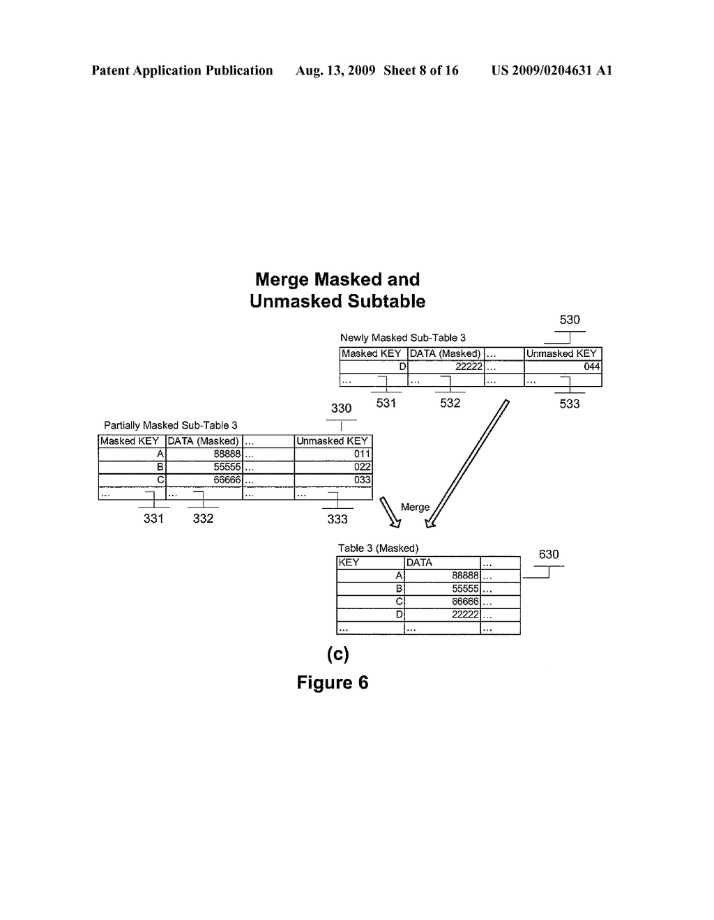 Method and System for Masking Data in a Consistent Manner Across Multiple Data Sources - diagram, schematic, and image 09