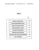 Storage system, release method, and secondary storage apparatus diagram and image