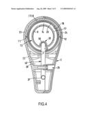 Handle arrangement on a suction hose diagram and image