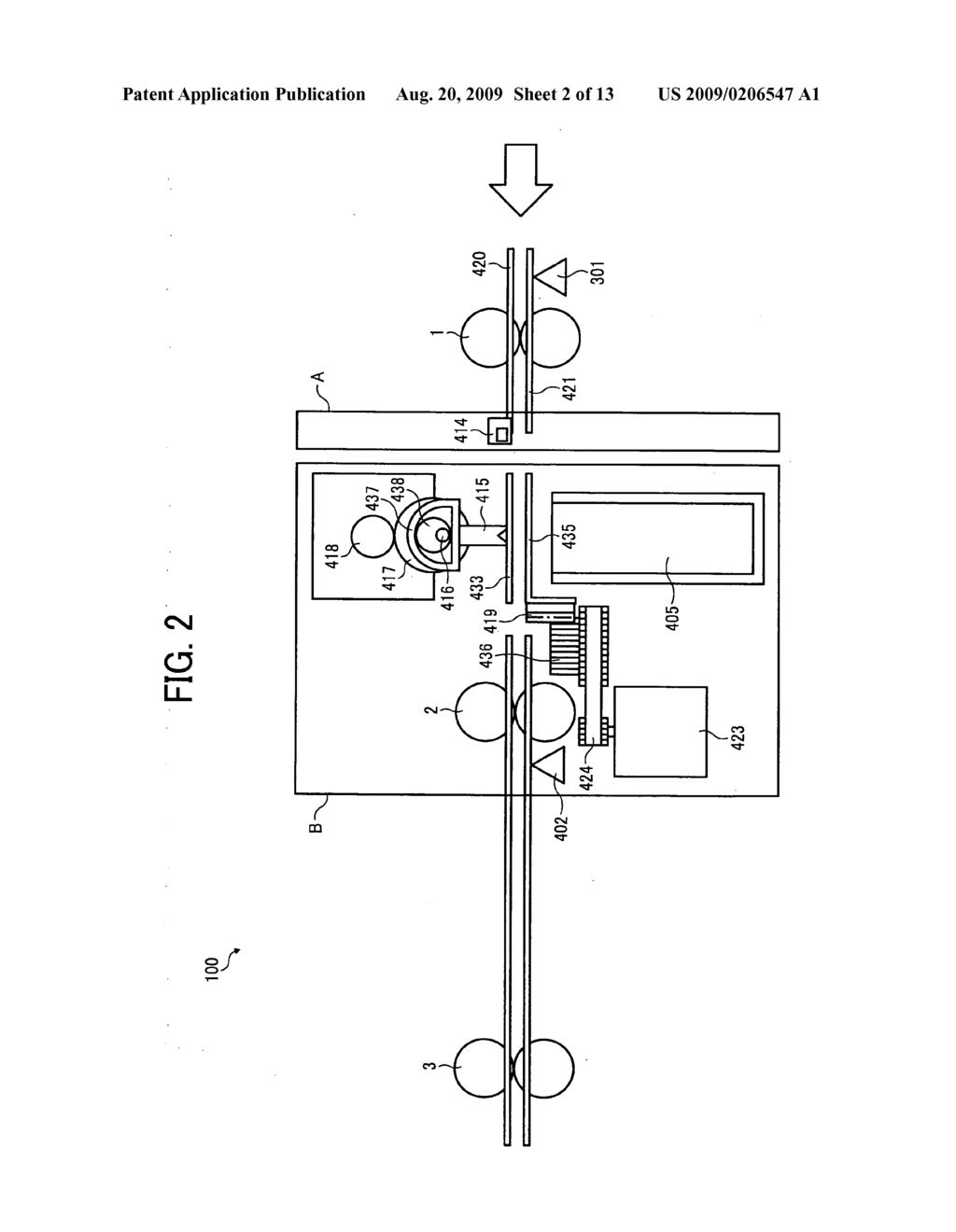 Sheet conveying device, sheet punching device, sheet processing device, image forming apparatus, and method for determining mounting state of measuring unit - diagram, schematic, and image 03