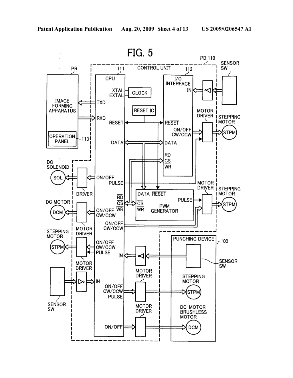 Sheet conveying device, sheet punching device, sheet processing device, image forming apparatus, and method for determining mounting state of measuring unit - diagram, schematic, and image 05