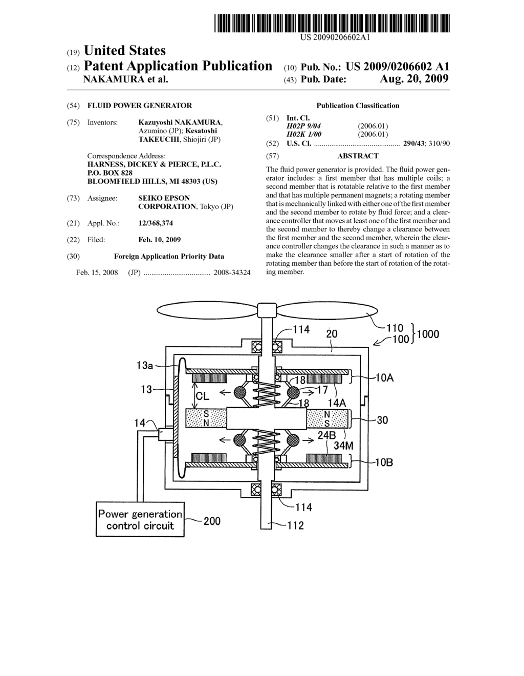 FLUID POWER GENERATOR - diagram, schematic, and image 01