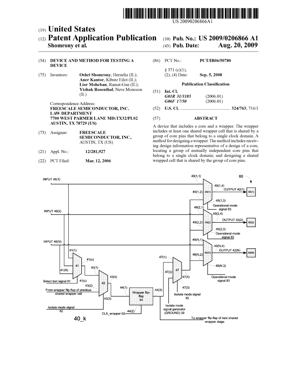 DEVICE AND METHOD FOR TESTING A DEVICE - diagram, schematic, and image 01