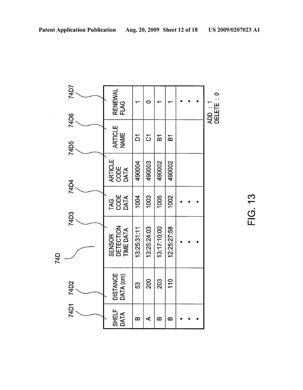 ARTICLE MANAGEMENT SYSTEM AND INFORMATION PROCESSING APPARATUS USED IN THE SAME - diagram, schematic, and image 13