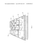 Virtual single light source having variable color temperature with integral thermal management diagram and image