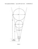 Virtual single light source having variable color temperature with integral thermal management diagram and image