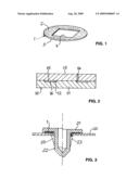 DISK-SHAPED OBJECT OF SYNTHETIC THERMOPLASTIC MATERIAL, AND METHOD FOR PRODUCING SAME diagram and image