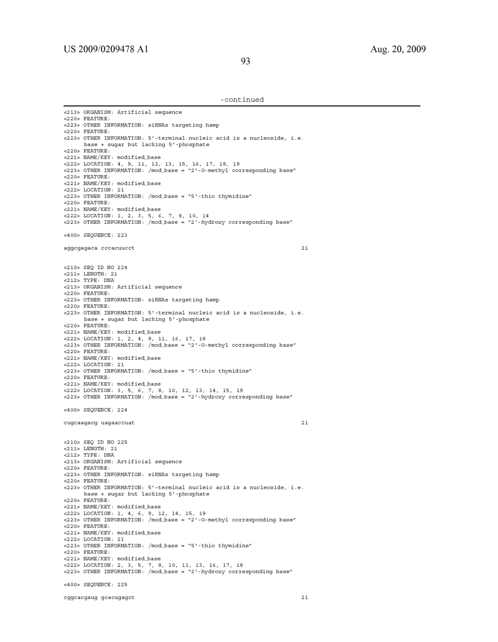 COMPOSITIONS AND METHODS FOR INHIBITING EXPRESSION OF THE HAMP GENE - diagram, schematic, and image 102