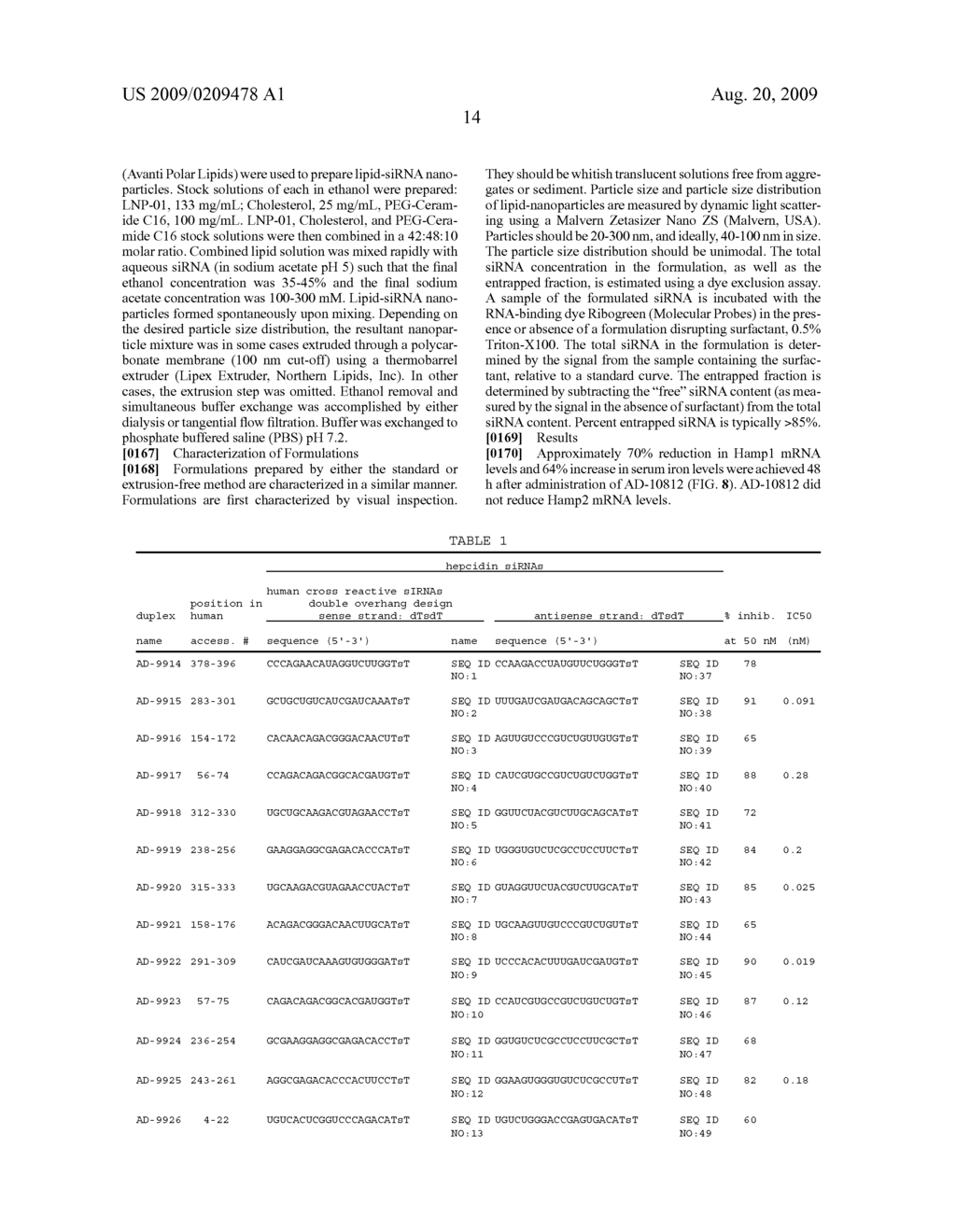 COMPOSITIONS AND METHODS FOR INHIBITING EXPRESSION OF THE HAMP GENE - diagram, schematic, and image 23