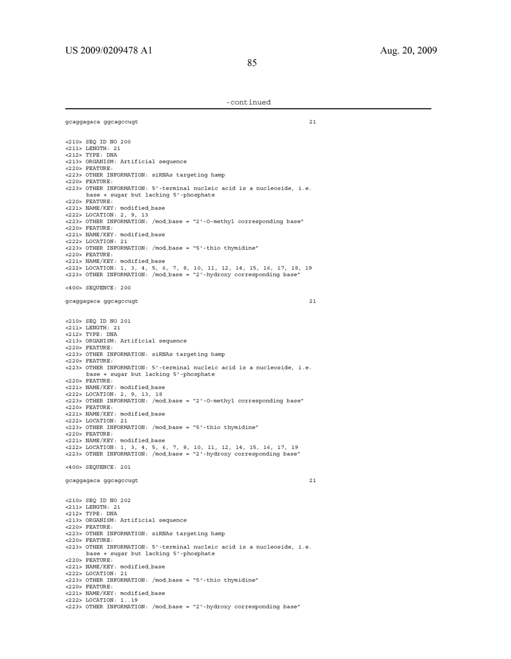 COMPOSITIONS AND METHODS FOR INHIBITING EXPRESSION OF THE HAMP GENE - diagram, schematic, and image 94