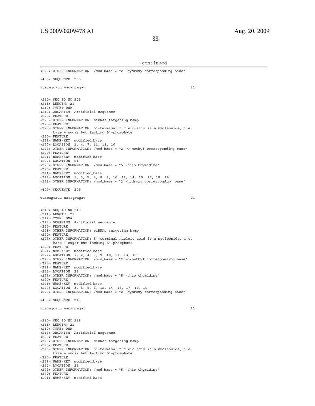 COMPOSITIONS AND METHODS FOR INHIBITING EXPRESSION OF THE HAMP GENE - diagram, schematic, and image 97