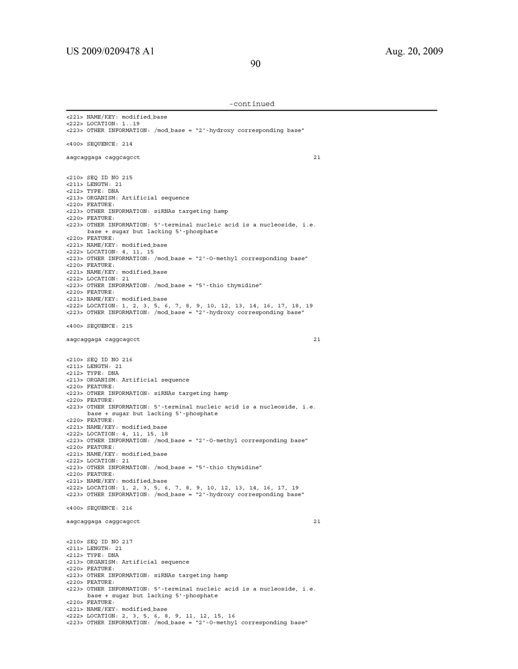 COMPOSITIONS AND METHODS FOR INHIBITING EXPRESSION OF THE HAMP GENE - diagram, schematic, and image 99