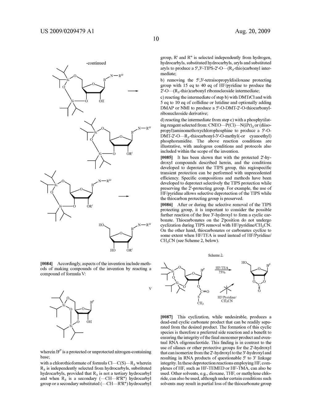 THIOCARBON-PROTECTING GROUPS FOR RNA SYNTHESIS - diagram, schematic, and image 11