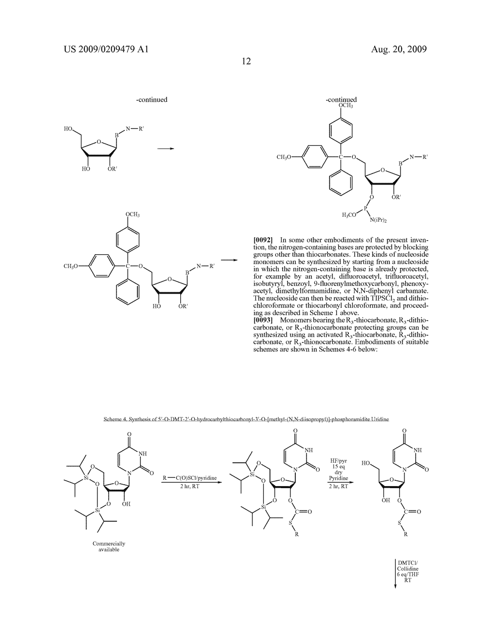THIOCARBON-PROTECTING GROUPS FOR RNA SYNTHESIS - diagram, schematic, and image 13
