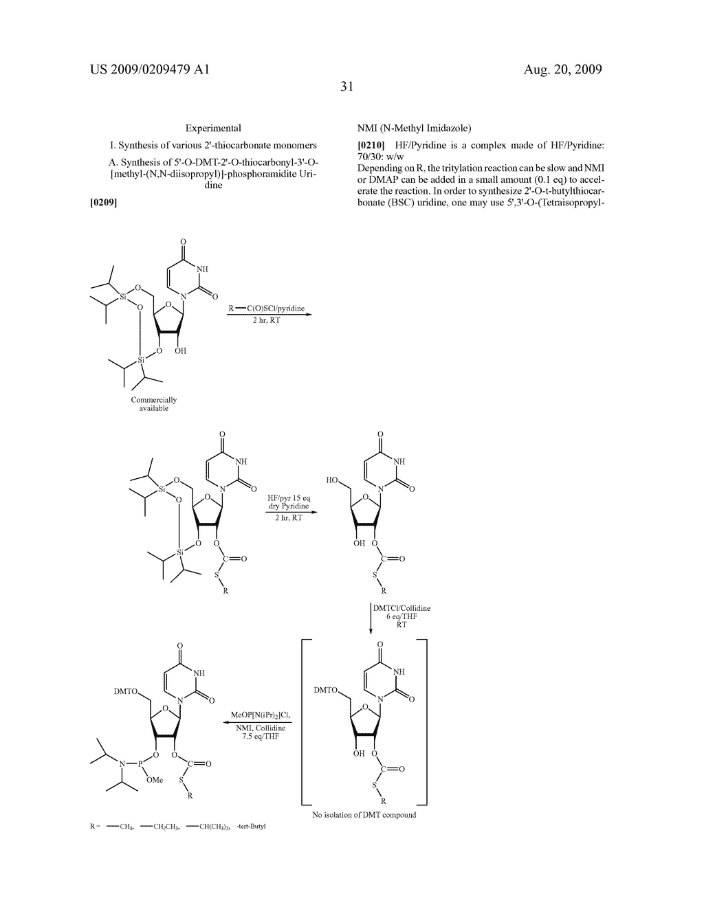 THIOCARBON-PROTECTING GROUPS FOR RNA SYNTHESIS - diagram, schematic, and image 32