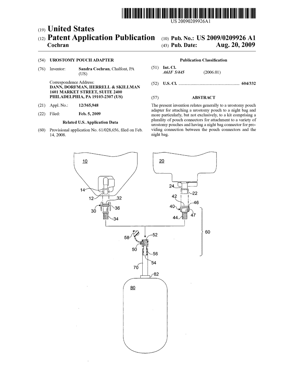 UROSTOMY POUCH ADAPTER - diagram, schematic, and image 01