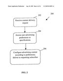 Methods and apparatus for enhanced advertising and promotional delivery in a network diagram and image