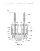 Method of manufacturing a dual interface separable insulated connector with overmolded faraday cage diagram and image