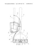 Holding device for use in a bathroom diagram and image