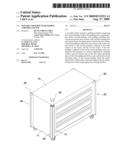 MOVABLE TOOLBOX WITH PADDED CORNERS AND TOP diagram and image