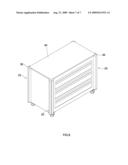 MOVABLE TOOLBOX WITH PADDED CORNERS AND TOP diagram and image