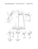 Method and device for serving skewered food diagram and image