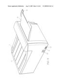 Printer Having Nested Media Trays diagram and image