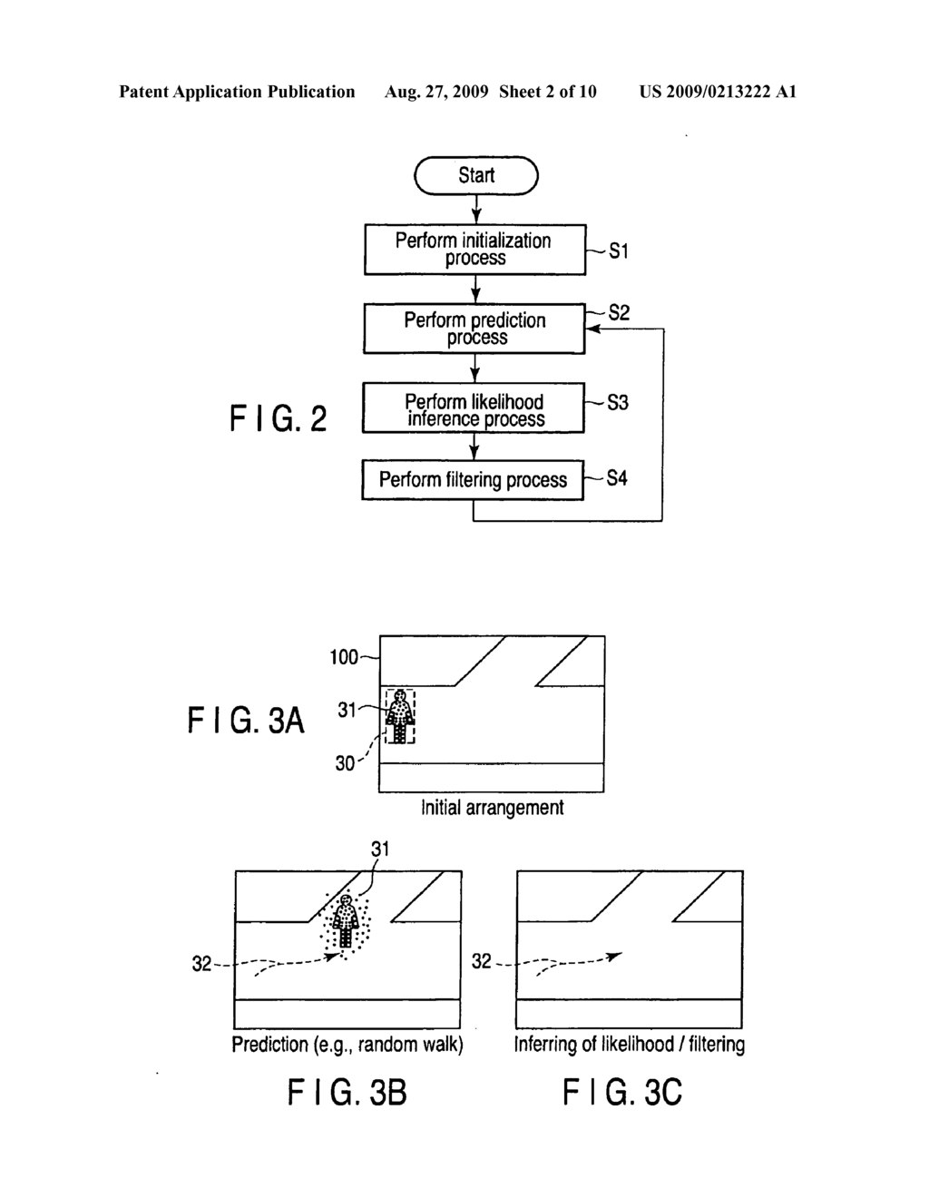 SYSTEM FOR TRACKING A MOVING OBJECT, BY USING PARTICLE FILTERING - diagram, schematic, and image 03