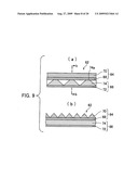 Light polarizing sheet and manufacturing method for same diagram and image