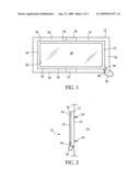 Retractably mounted magnifying glass assembly diagram and image