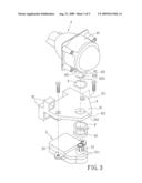 ROTATABLE VEHICULAR LAMP ASSEMBLY HAVING A PLATE SPRING diagram and image