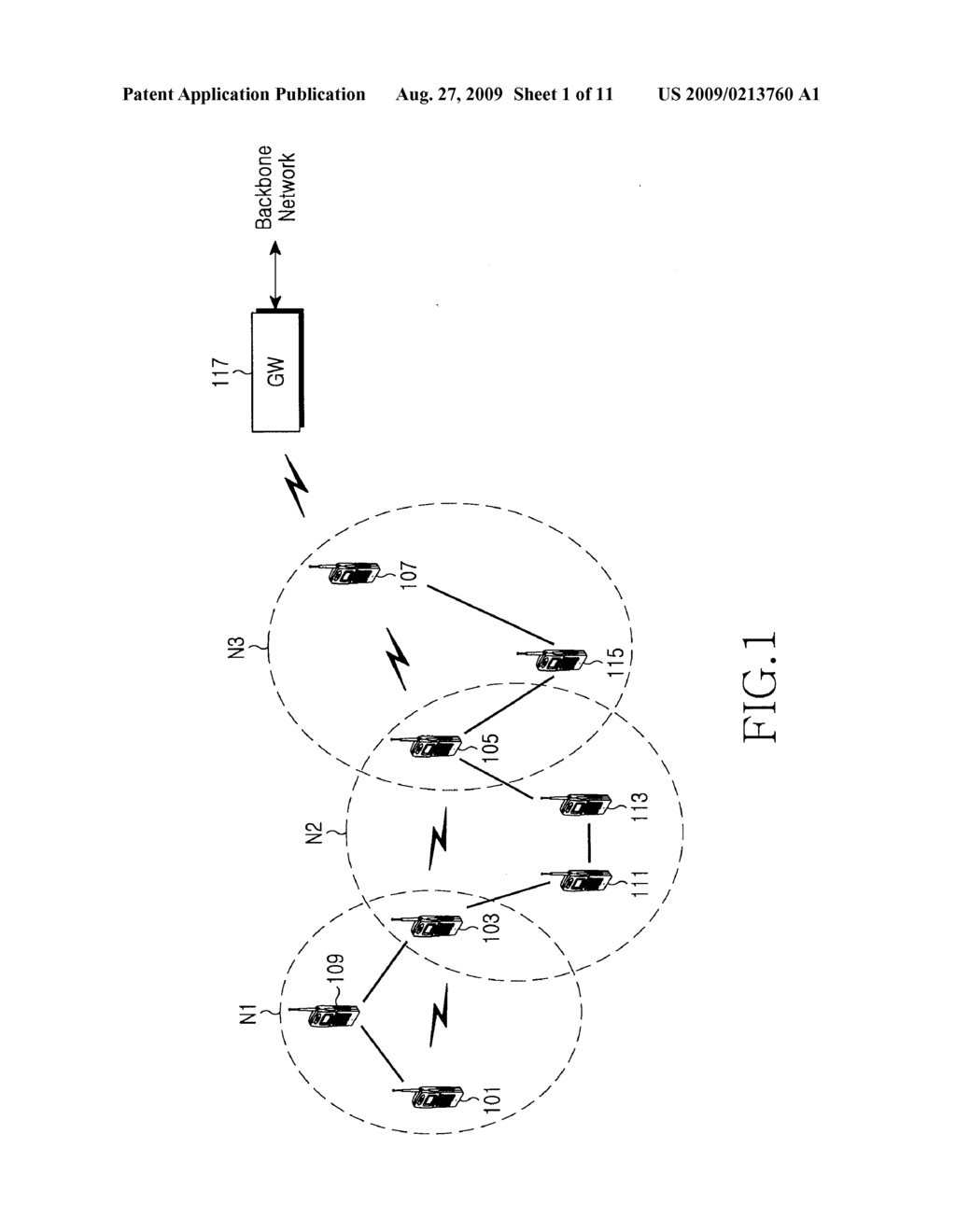 WIRELESS COMMUNICATION SYSTEM FOR INTERCONNECTING AD-HOC NETWORK AND INFRASTRUCTURE NETWORK, AND WIRELESS TERMINAL AND COMMUNICATION METHOD THEREFOR - diagram, schematic, and image 02