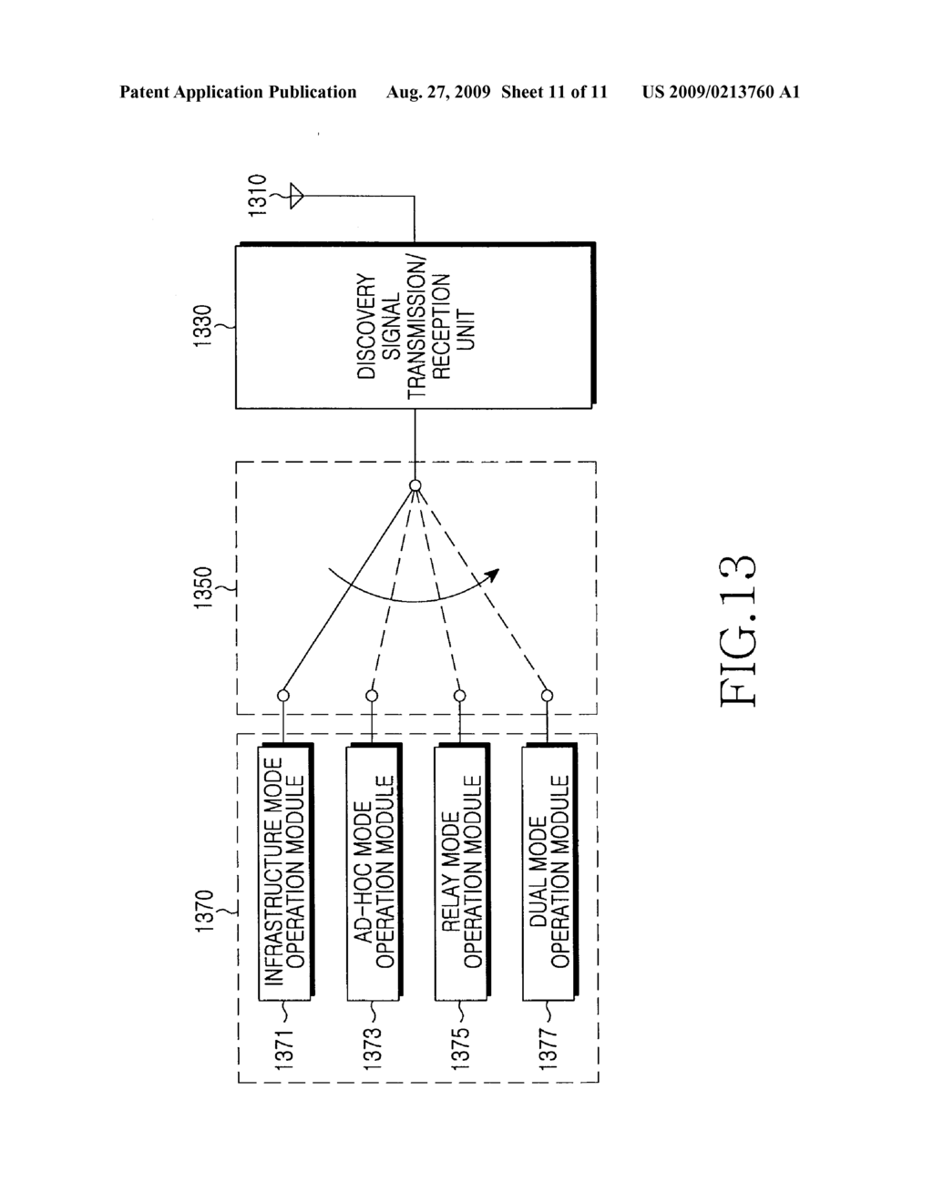 WIRELESS COMMUNICATION SYSTEM FOR INTERCONNECTING AD-HOC NETWORK AND INFRASTRUCTURE NETWORK, AND WIRELESS TERMINAL AND COMMUNICATION METHOD THEREFOR - diagram, schematic, and image 12