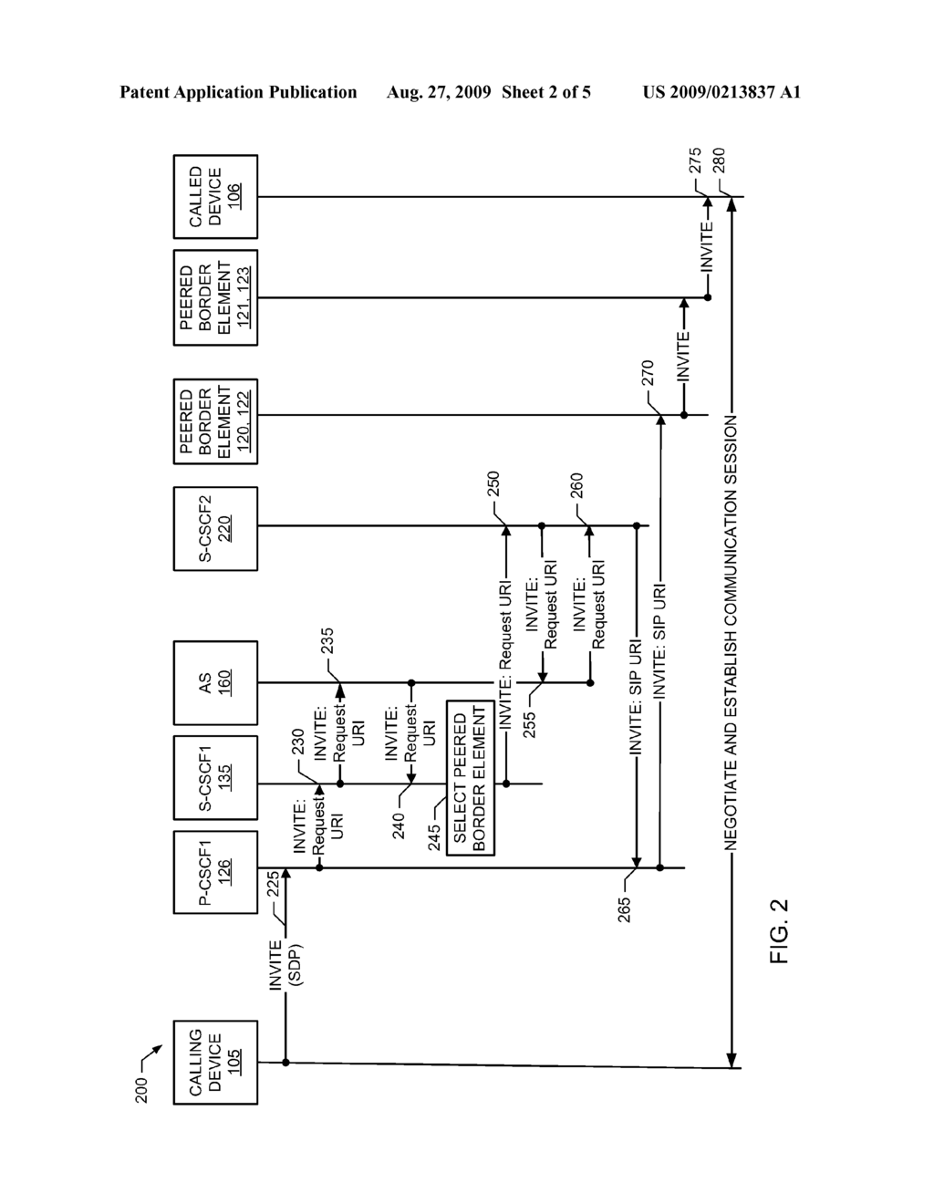 SYSTEMS AND METHODS TO SELECT PEERED BORDER ELEMENTS FOR AN IP MULTIMEDIA SESSION BASED ON QUALITY-OF-SERVICE - diagram, schematic, and image 03