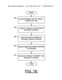 APPARATUS, COMPUTER-READABLE STORAGE MEDIUM AND METHOD FOR PROVIDING A WIDGET AND CONTENT THEREFOR diagram and image