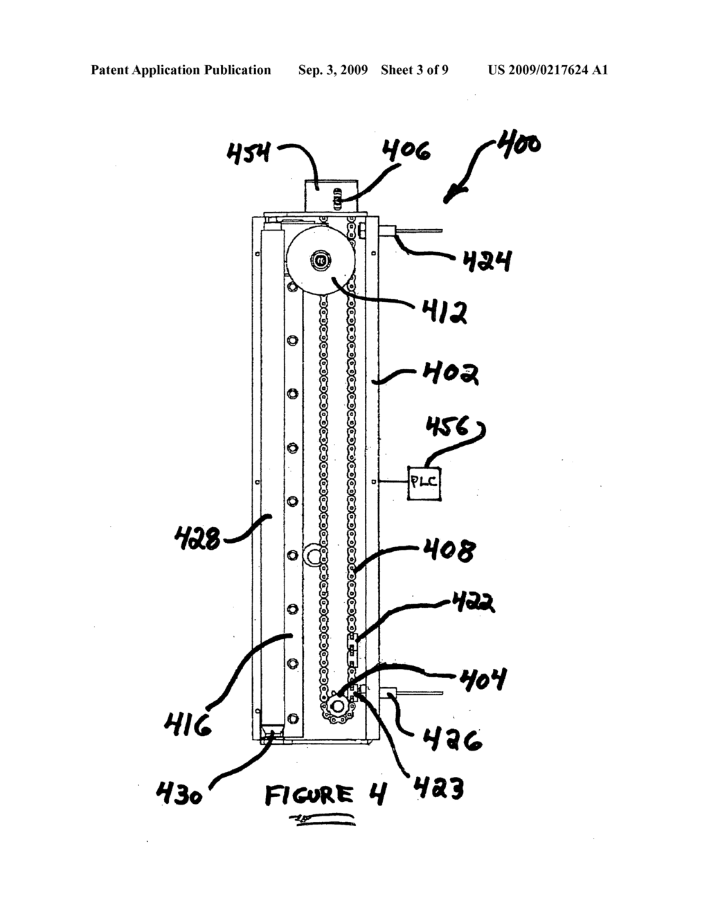 Film roping assembly for use within film wrapping or packaging machines - diagram, schematic, and image 04