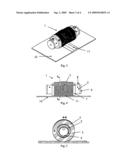 ROLLER FOR APPLYING CONTACT PRESSURE ONTO SHEETS OF MATERIAL diagram and image