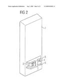 HOUSING WITH A SLIDING SWITCH diagram and image