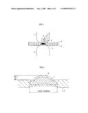 Spot welding method, method for judging shape of nugget, spot welding machine and spot welding electrode diagram and image